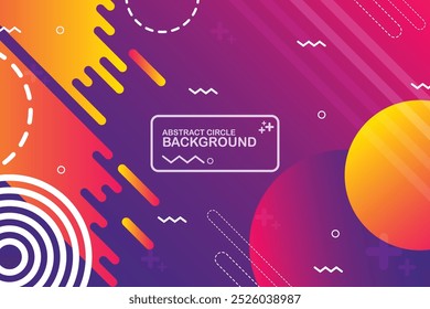 Colorful Circle Background Abstract Background