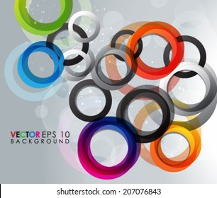 Colorful Circle Background EPS 10