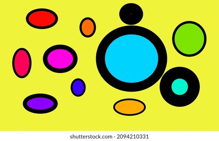 fondo de círculo colorido para portátil