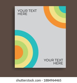 Colorful circle background poster. Great vector for banner, flyer, web, computer, sales promotion, product marketing, online shop, social media etc.