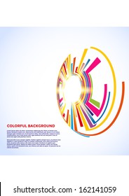 Colorful circle background. Vector eps10