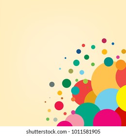 Colorful Circle Background vector.Cover page