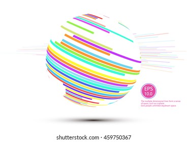 Colorful circle background,Abstract vector background