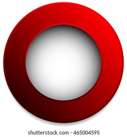 Colorful circle badge, button, pin, label element. Blank, empty circle design