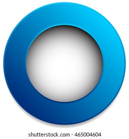 Colorful circle badge, button, pin, label element. Blank, empty circle design