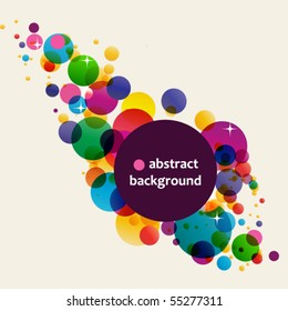 Colorful circle banner