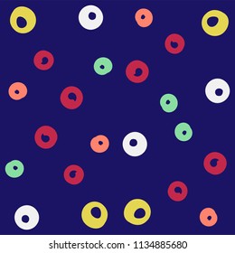 Colorful Circle Blue Pattern Background Vector Image
