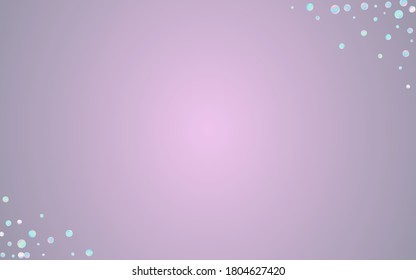 Colorful Circle Celebration Blue Background. Hologram Invitation Shine Pattern. Fun Card. Rainbow Effect Design.