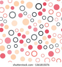 Colorful circle. chaotic pattern circles. Seamless pattern.