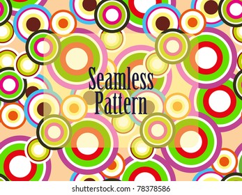 colorful circle concept seamless pattern