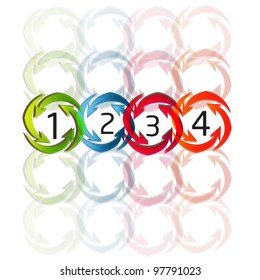 colorful circle design element