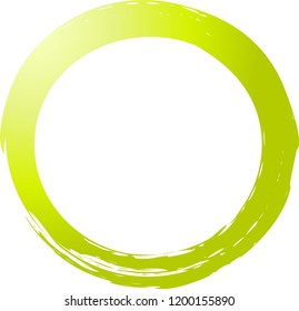Colorful Circle drawn with a brushlet