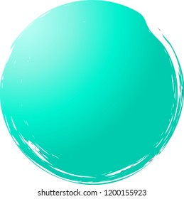 Colorful Circle drawn with a brushlet