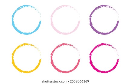 colorful circle elegant brush stock graphic vector 