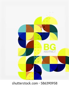 Colorful circle elements. Vector template background for workflow layout, diagram, number options or web design