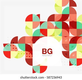Colorful circle elements. Vector template background for workflow layout, diagram, number options or web design