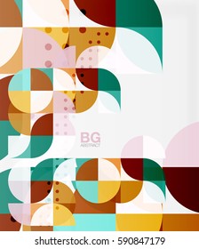 Colorful circle elements. Vector template background for workflow layout, diagram, number options or web design