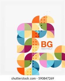 Colorful circle elements. Vector template background for workflow layout, diagram, number options or web design