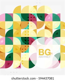 Colorful circle elements. Vector template background for workflow layout, diagram, number options or web design