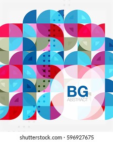 Colorful circle elements. Vector template background for workflow layout, diagram, number options or web design
