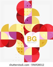 Colorful circle elements. Vector template background for workflow layout, diagram, number options or web design