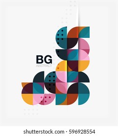 Colorful circle elements. Vector template background for workflow layout, diagram, number options or web design