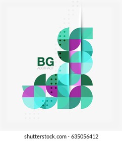 Colorful circle elements. Vector template background for workflow layout, diagram, number options or web design
