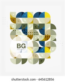 Colorful circle elements. Vector template background for workflow layout, diagram, number options or web design