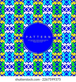 Colorful circle flow abstract seamless pattern. Modern fun round line pattern.