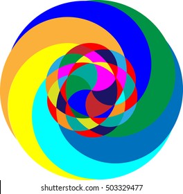 Colorful circle form