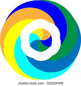 Colorful circle form