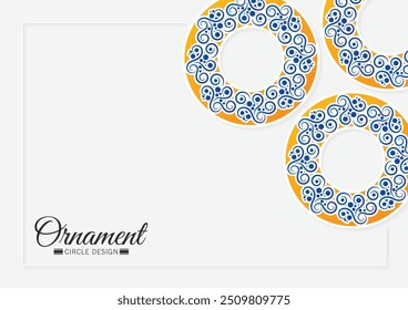 colorful circle frame background design