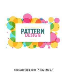 colorful circle frame design background