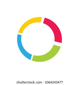 Colorful Circle Frame Logo Vector Stock Vector (royalty Free 