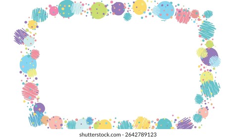 Colorful Circle Frame For Social Media Posts Invitations Cards Stationery And Design Projects