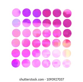 Colorful circle gradient set with modern abstract backgrounds. Rainbow fluid covers for calendar, brochure, invitation, cards. Template with round gradient set for screens and mobile app.