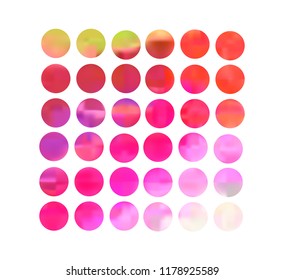 Colorful circle gradient set with modern abstract backgrounds. fluid covers for calendar,brochure,invitation,cards. Trendy soft color. Template with round gradient set for screens and mobile app.