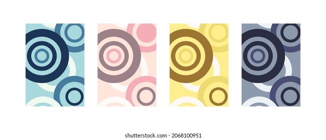Farbiger Kreis halftone. Moderner Vektorstil. Geometrische Muster im modernen Stil. Einfaches Design. Coole abstrakte Abdeckung. Farbiger Halbtonkreis.