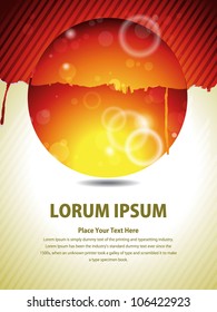 Colorful circle light lines vector background. Eps 10.