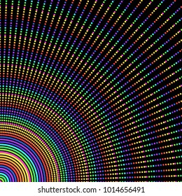 Colorful Circle Line Abstract Background