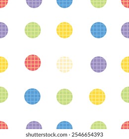Círculo colorido con patrón de diseño de forma de línea