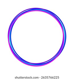 Líneas de círculo de colores. Ilustración vectorial