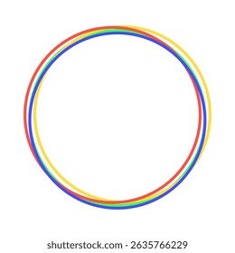 Colorful Circle Lines. Vector Illustration