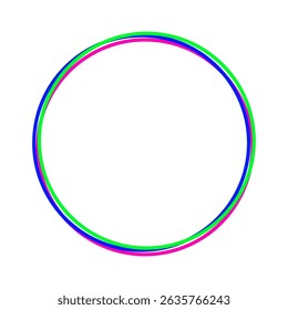 Líneas de círculo de colores. Ilustración vectorial