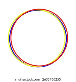 Colorful Circle Lines. Vector Illustration