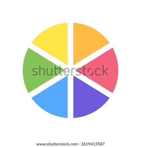Colorful circle loader icon. Symbol of reload, refresh, loading, recycle and repeat. Interconnecting round arrow vector icon