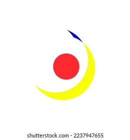 Colorful circle logo for any company with modern and minimalism style