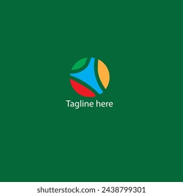 colorful circle logo design idea