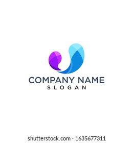 colorful circle logo design vector illustration