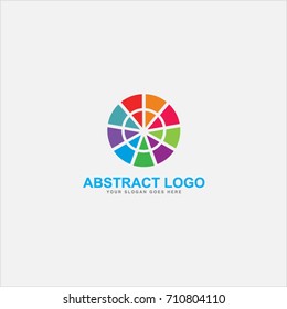 colorful circle Logo Design Vector